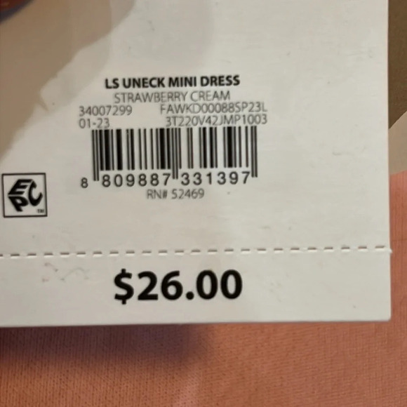 NWT Free Assembly Women's Pleated U Neck Mini Dress size Medium. - Picture 10 of 11